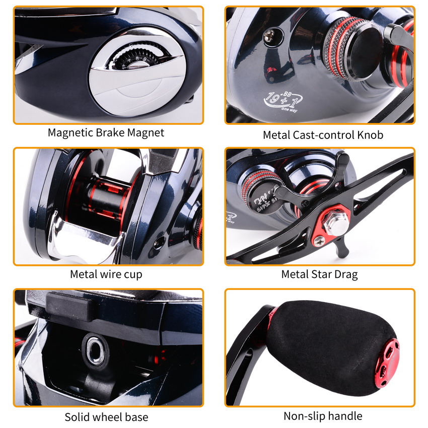 8.0:1 19+1BB Fishing Reel Left - Trolling Reel ulasan dan harga