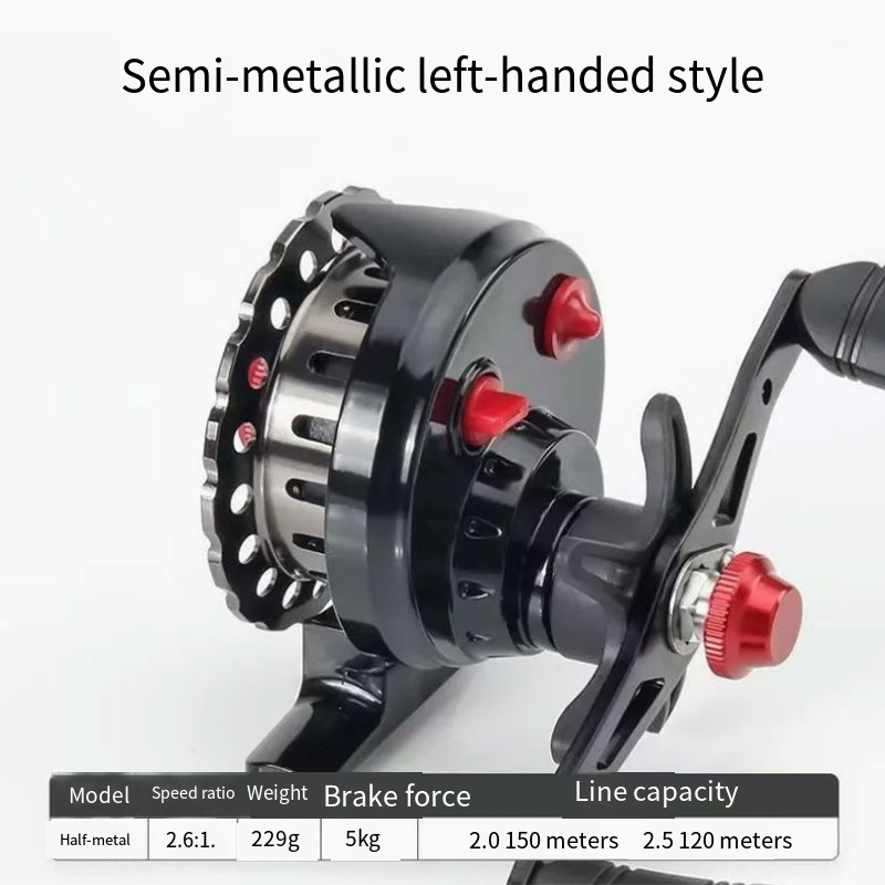 Metal Raft Fishing Reel Gear R - Ice Fishing Reel ulasan dan harga